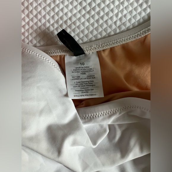 J.Crew Women's White One Shoulder Tie Bow Swimsuit New Size 10 One Piece NWT - Picture 8 of 14